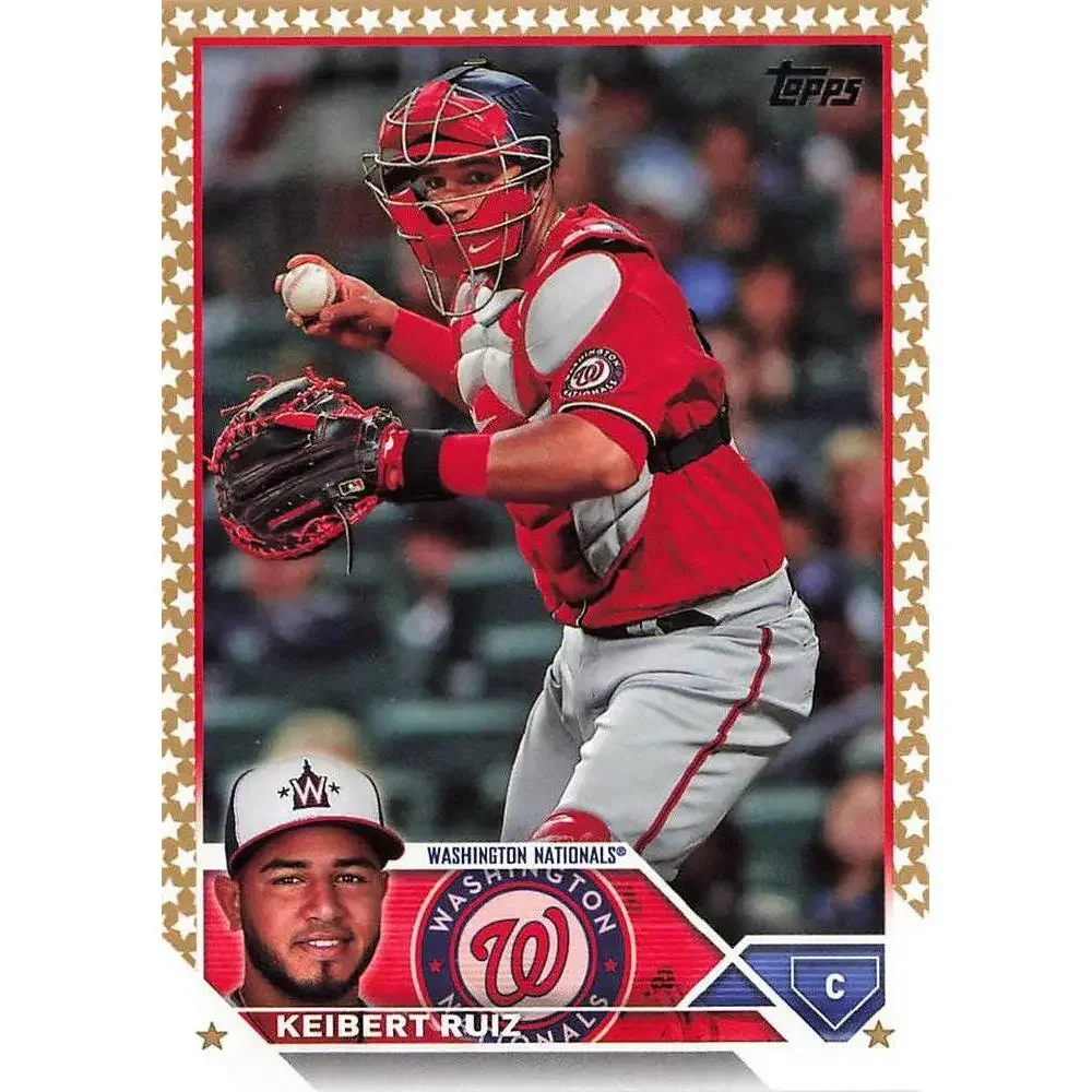 2023 Topps Gold Star Keibert Ruiz #130 Washington Nationals